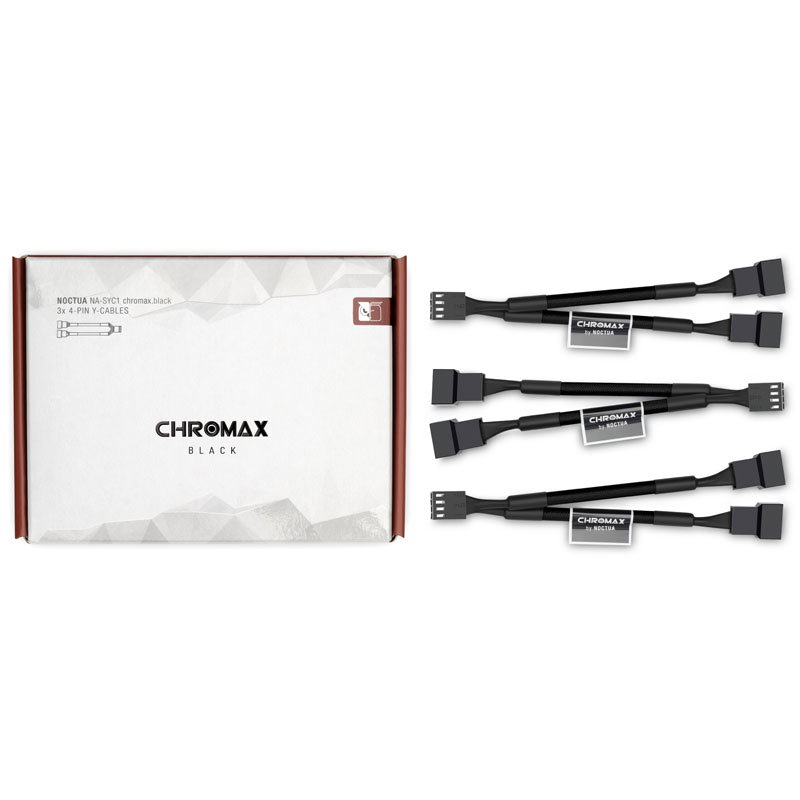 Noctua NA-SYC1 chromax.black Y-Splittercableset for fan - black