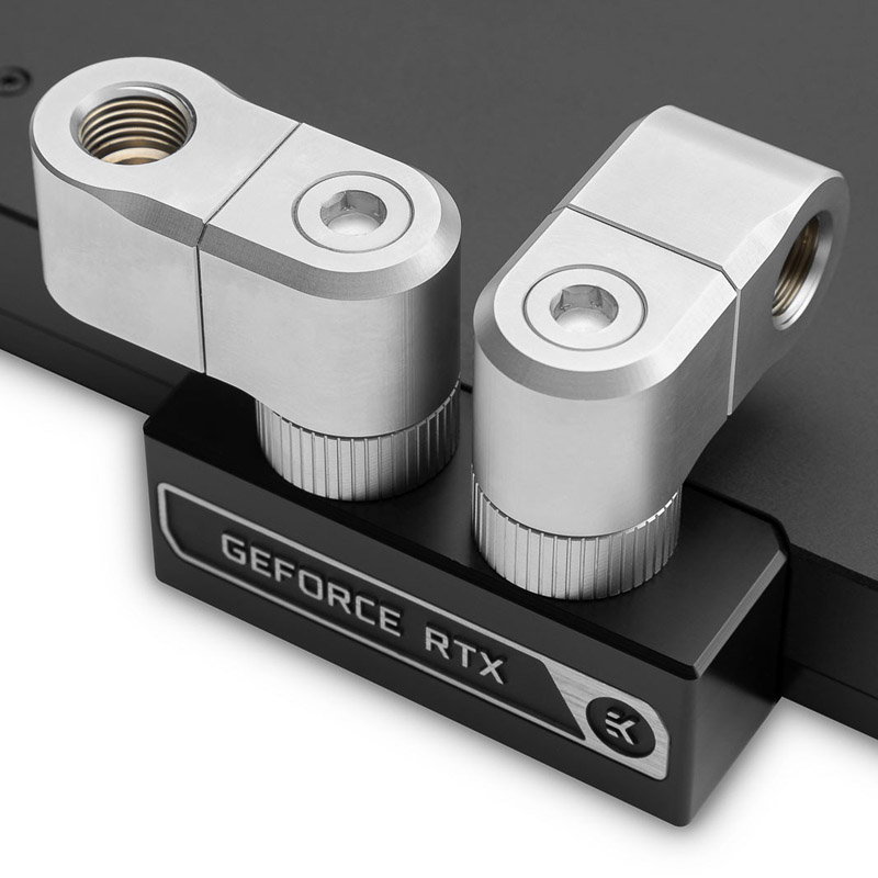 EK Water Blocks EK-Quantum Torque G1/4 inches doppel Verlngerungs Offset MF 28 - Satin Titanium