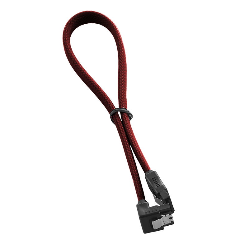 CableMod ModMesh Right Angle SATA 3 Cable 30cm - blutred