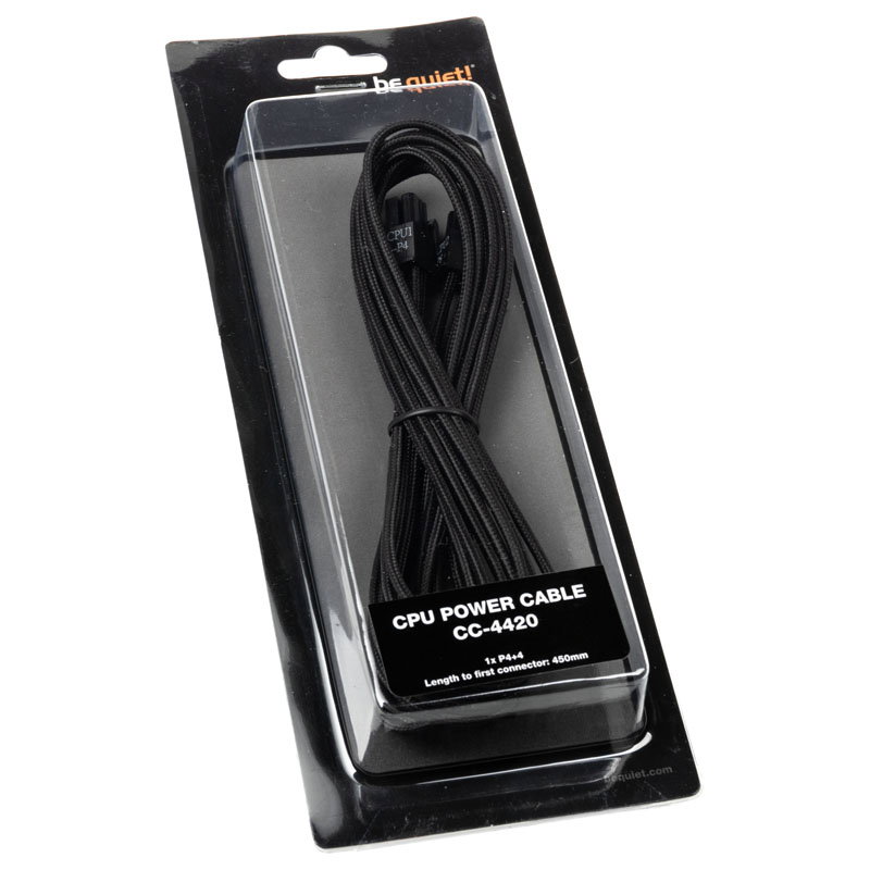 be quiet! CC-4420 4+4-ATX/EPS-cable for modulare power supplye - black