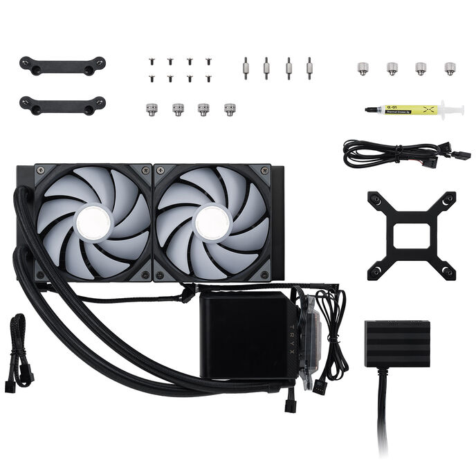 TRYX PANORAMA Komplett-water cooling, ARGB - 240 mm, black