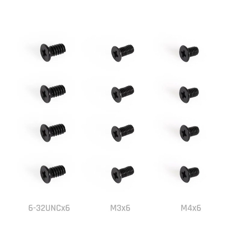 Alphacool Core Push Mounting 50 mm M3/M4/UNC 6-32 Set 4-Pack