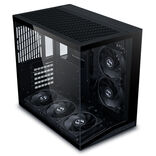 Lian Li O11 Dynamic Mini V2 Flow PC-case, Mini-case, ATX, Tempered Glass - inklusive 5x 120-mm-fan, black