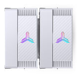Jonsbo CR-3000E 3-Pin CPU-cooler, Dual-Tower, RGB, 260W TDP - white, 120mm