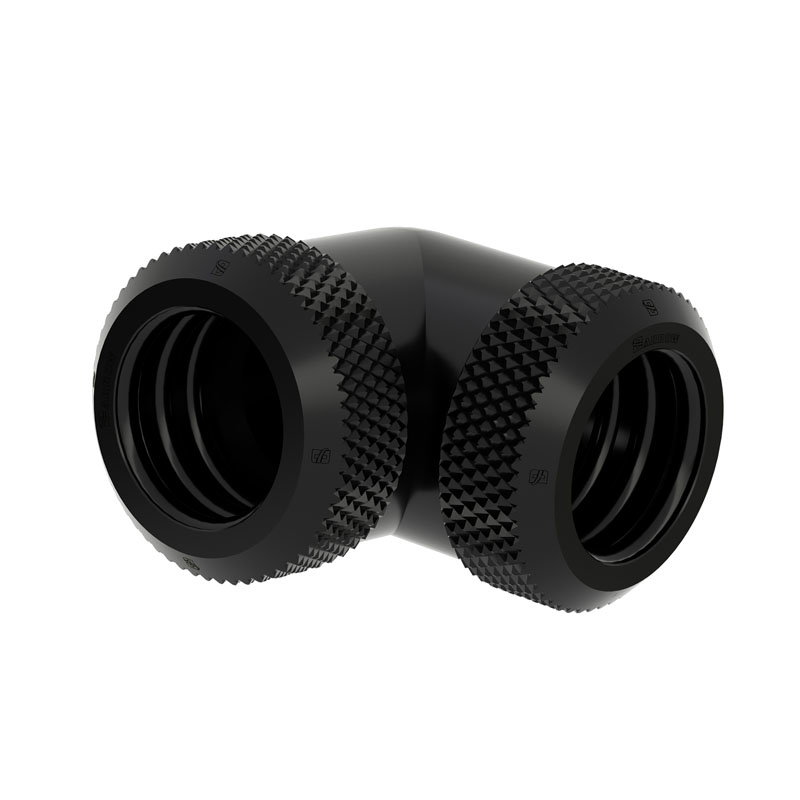 Barrow Multi-Link Adapter 90 Grad 14mm AD auf 14mm AD Hardtube - black