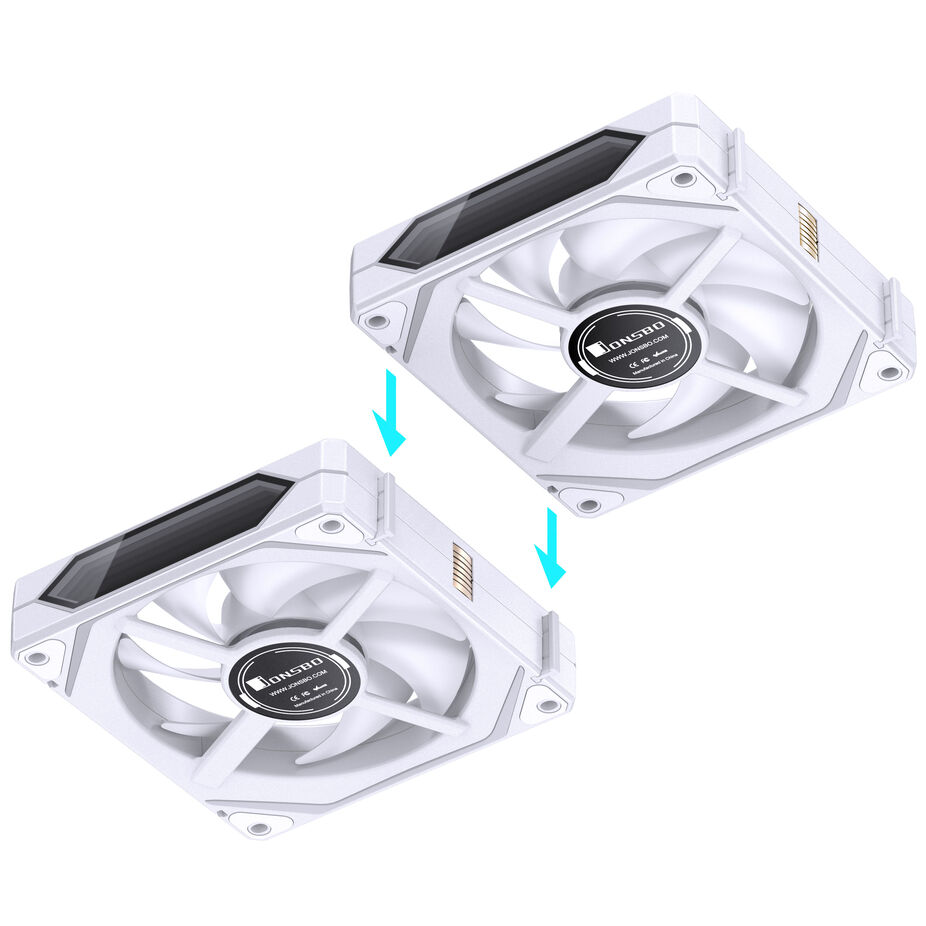 Jonsbo ZL-120WR PWM ARGB fan 3er Pack, umgekehrte Ausrichtung - 120mm, white