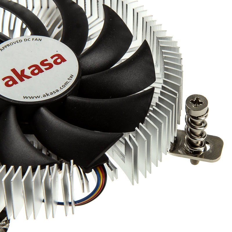 Akasa AK-CC7129BP01 Low Profile CPU-cooler - 74mm