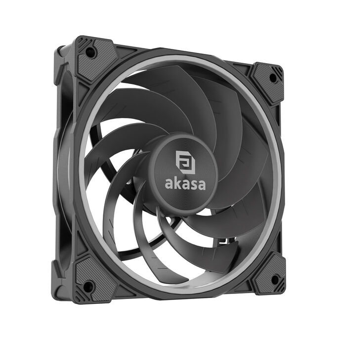 Akasa SOHO AR12, Reverse Blade Addressable-RGB fan, black - 120mm