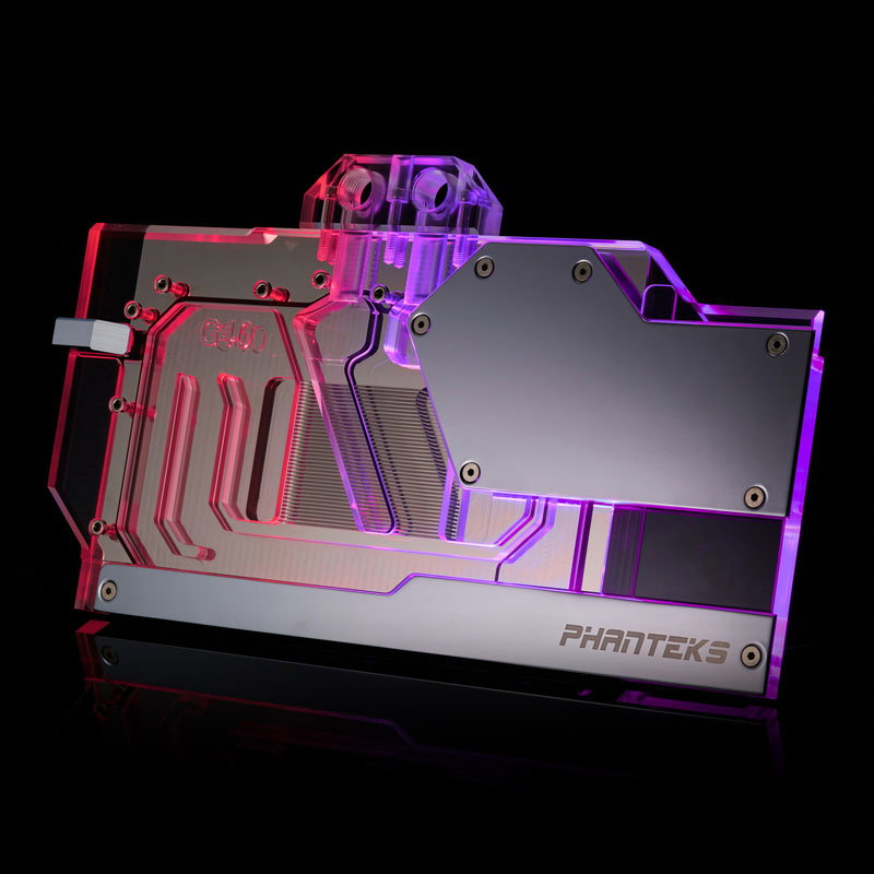 PHANTEKS Glacier G40 RTX 4090 Waterblock with Backplate for MSI, D-RGB - chrome