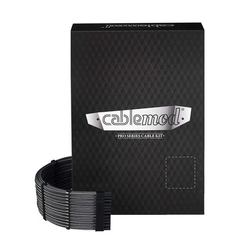 CableMod C-Series PRO ModMesh 12VHPWR Cable Kit for Corsair RM, RMi, RMx (Black Label) - carbon