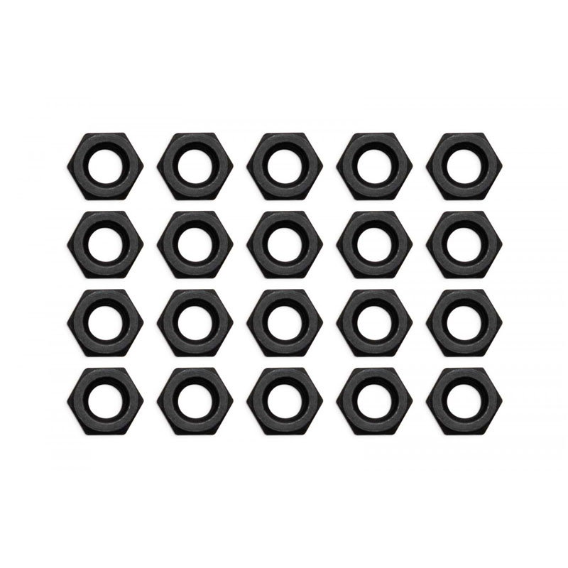 EK Water Blocks EK-Loop Nuts Set M4 - 20 Stck - black