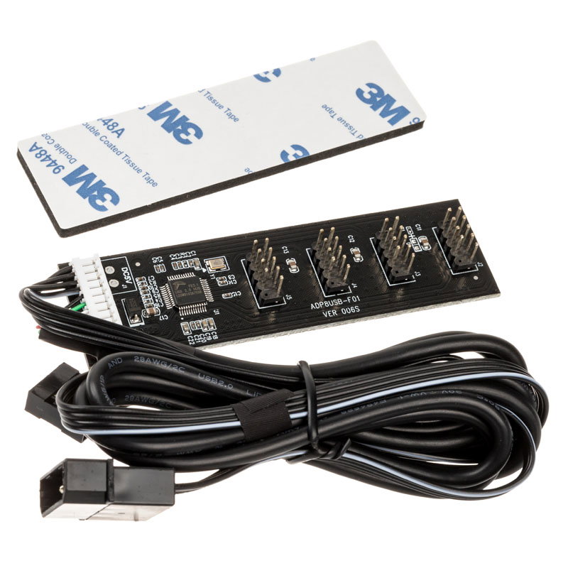 Kolink USB 2.0 Hub-Karte, incl. 60cm USB- & Molex-cable
