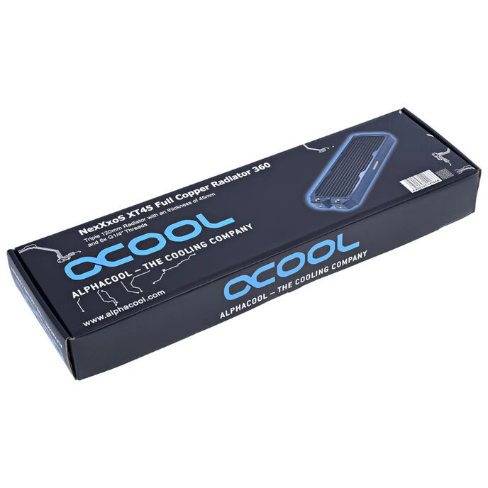 Alphacool NexXxoS XT45 Full Copper Radiator 360mm, black