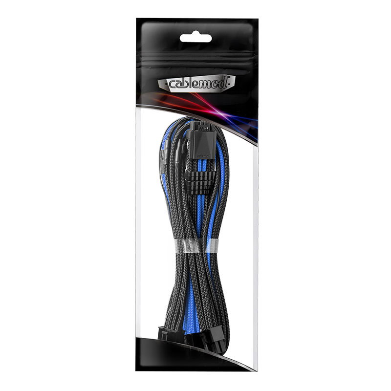 CableMod C-Series PRO ModMesh 12VHPWR to 3x PCI-e cable for Corsair - 60cm, black/blue