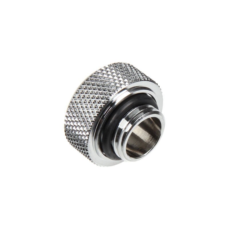 Bitspower Multi-Link Adapter Anschluss gerade G1/4 inches AG auf 16mm AD Hardtube - silver glossy