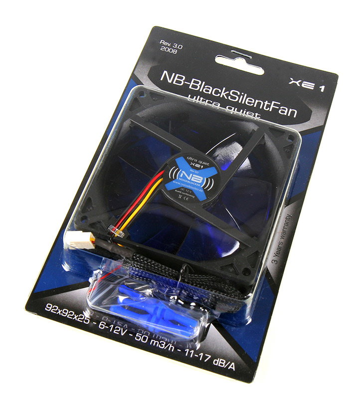 Noiseblocker BlackSilent Fan XE1 - 92mm