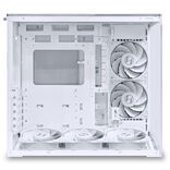 Lian Li O11 Dynamic Mini V2 Flow PC-case, Mini-case, ATX, Tempered Glass - inklusive 5x 120-mm-fan, white