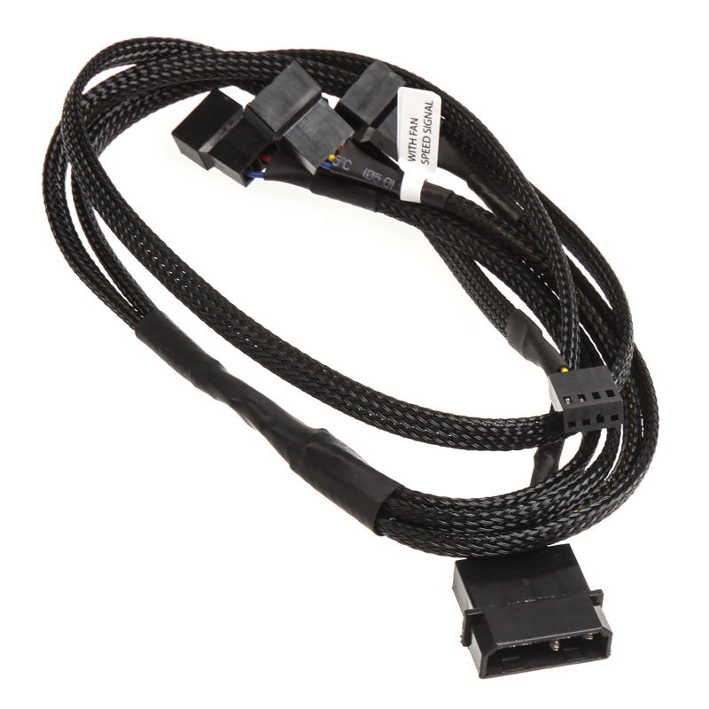 EK Water Blocks EK-Cable Y-Weiche for 4x 4-Pin-PWM-fan - 80 cm