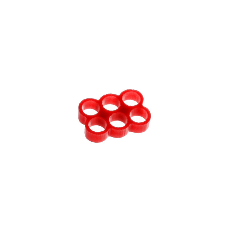 E22 6-Slot Stealth cablekamm - red