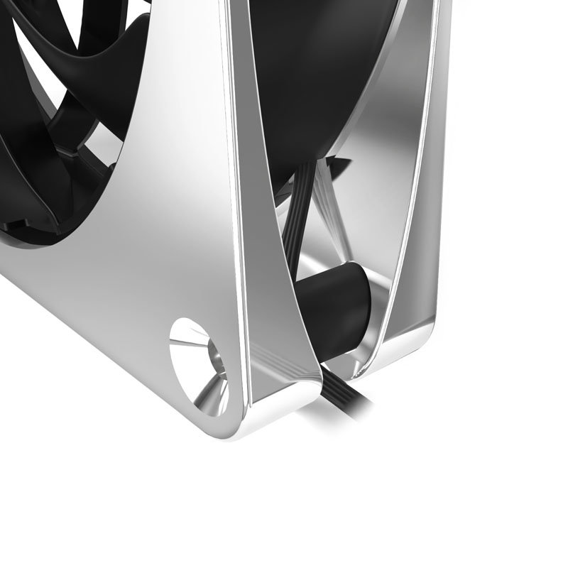 Alphacool Apex Stealth Metall Power fan 120 mm, 3.000 U/min - chrome