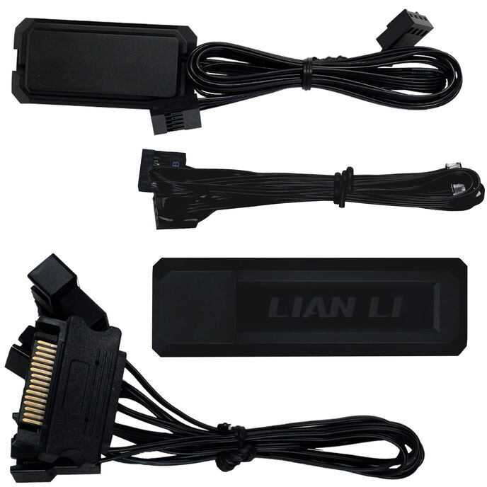 Lian Li UNI FAN TL Wireless LCD fan, ARGB, PWM, 3er-Pack incl. Controller - Reverse Blade, 120mm, black