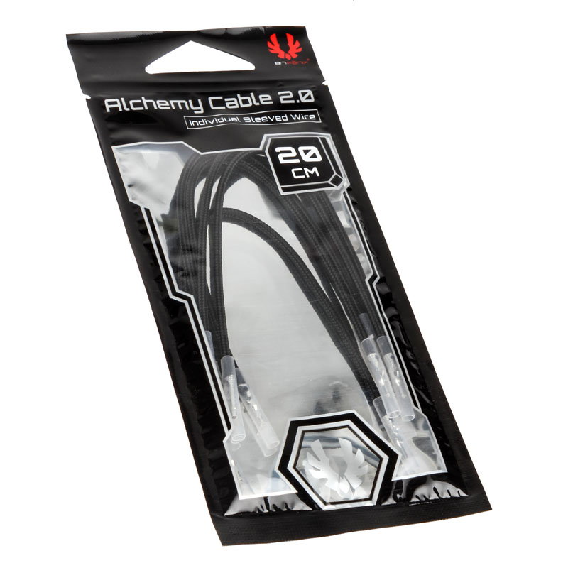 BitFenix Alchemy 2.0 PSU Cable, 5x 20cm - black