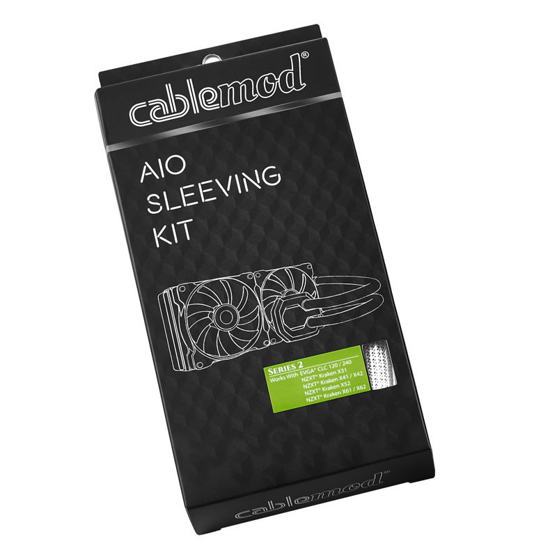 CableMod AIO Sleeving Kit Series 2 for EVGA CLC NZXT Kraken - white