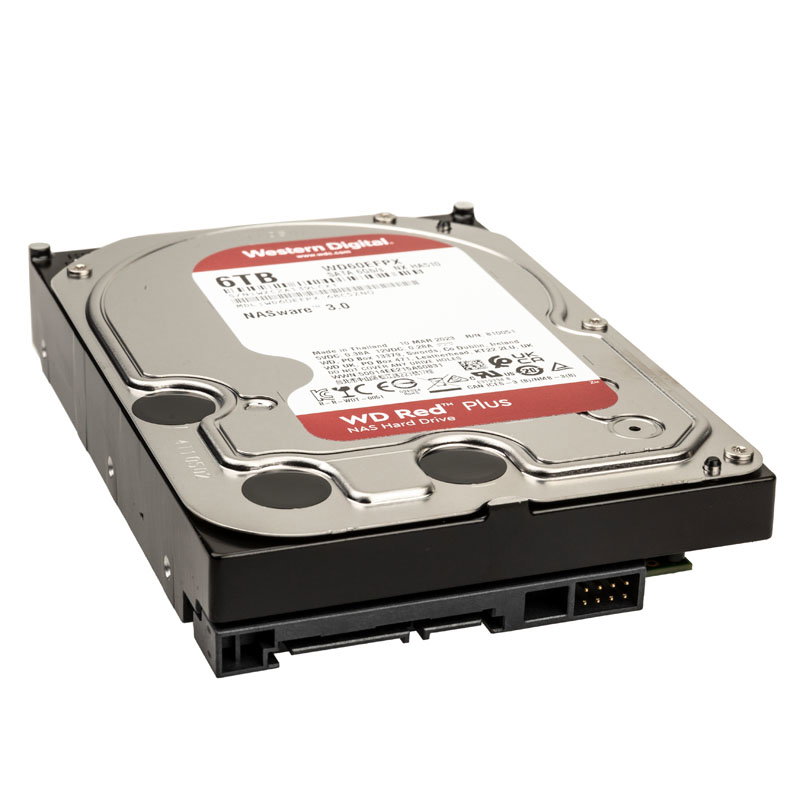 Western Digital Red Plus, SATA 6G, Intellipower, 3,5 inches - 6 TB