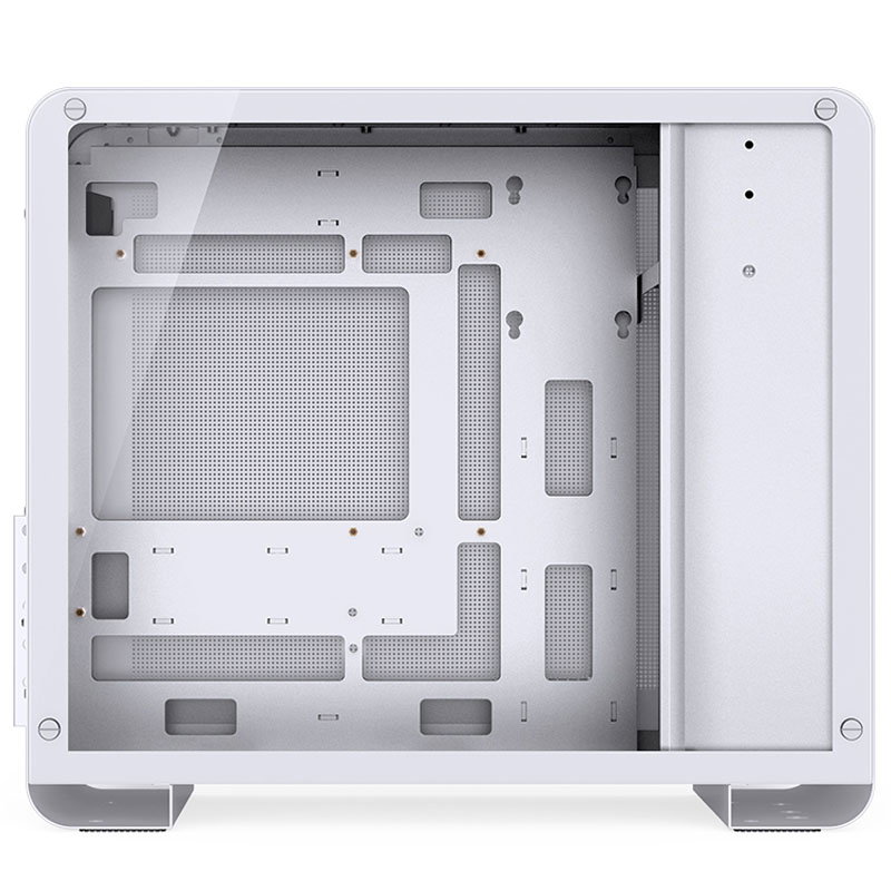 Jonsbo U4 Mini Micro-ATX-case, Tempered Glass - white