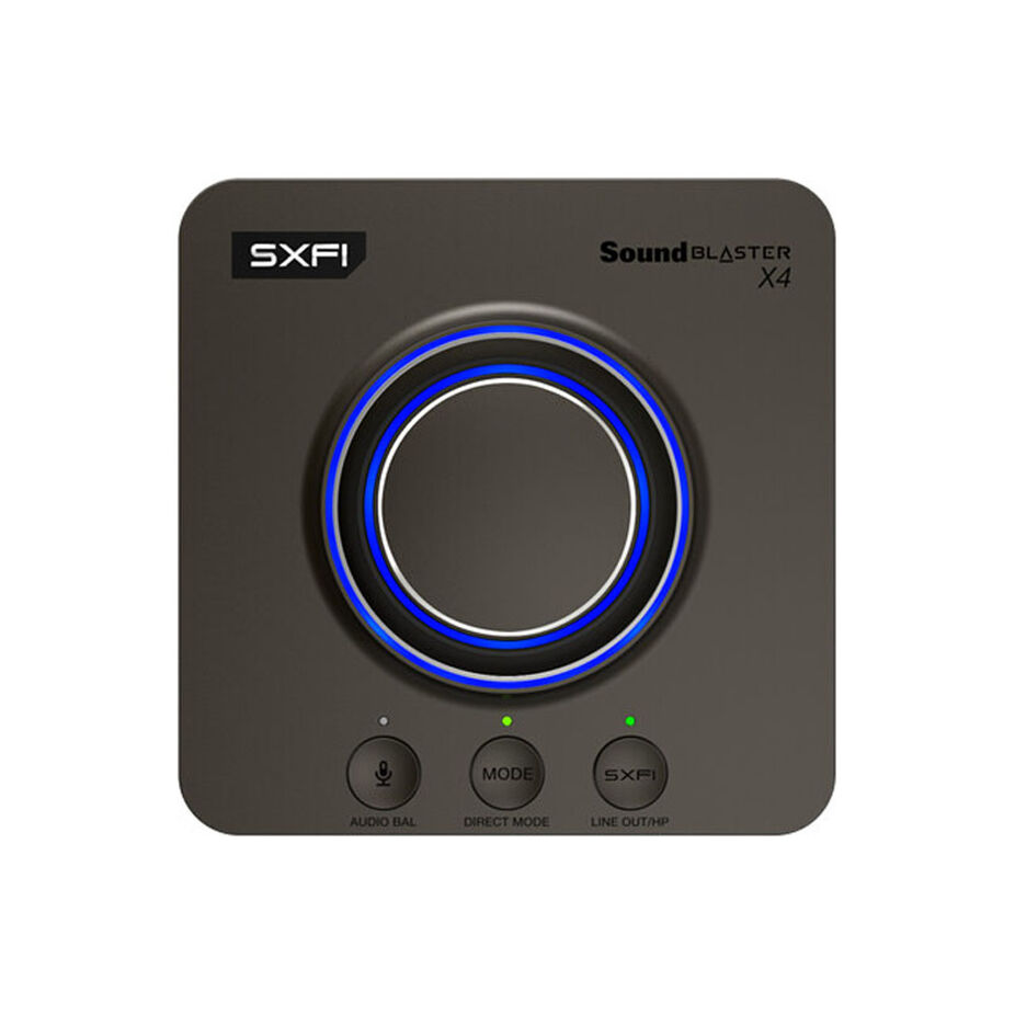 Creative Soundblaster X4 USB-Soundkarte, 192 kHz Hi-Res, 7.1 Surround - anthracite