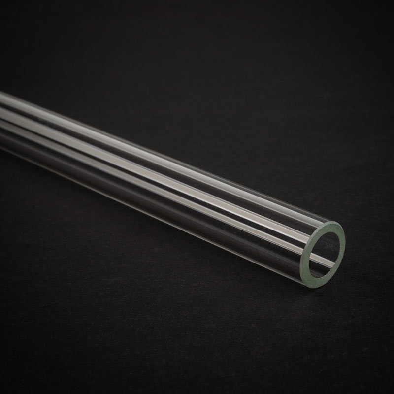 Alphacool HardTube 16/11mm Borosilikatglas 90 Grad Winkel 10/30cm - clear