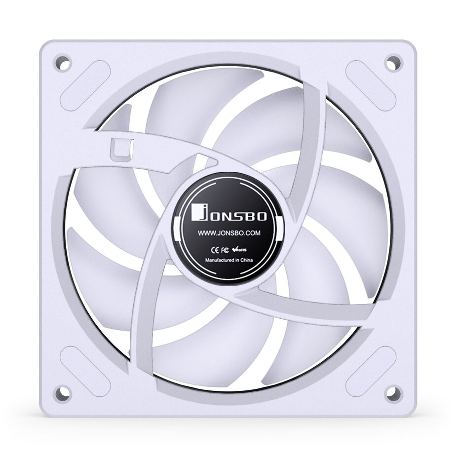 Jonsbo ZB-120 fan, Reverse Blade, PWM, ARGB - 120mm, white