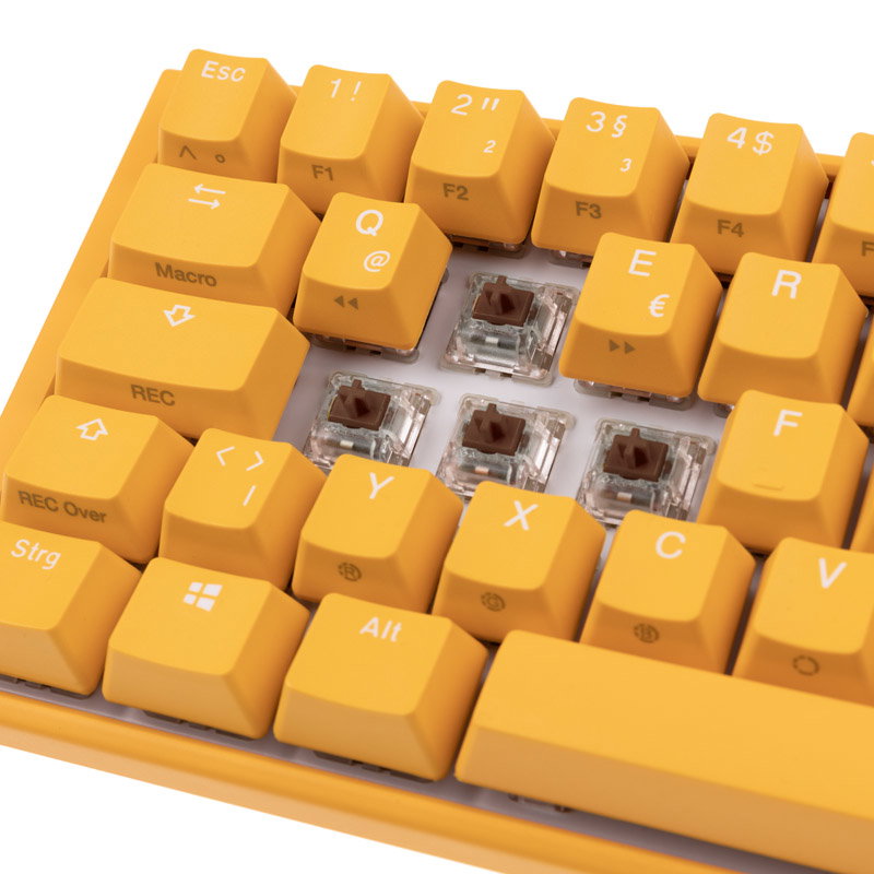 Ducky One 3 Yellow Mini Gaming keyboard, RGB LED - MX-Brown