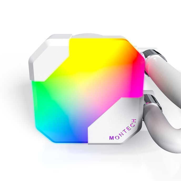 Montech Hyper Flow ARGB AIO water cooling, white - 360 mm