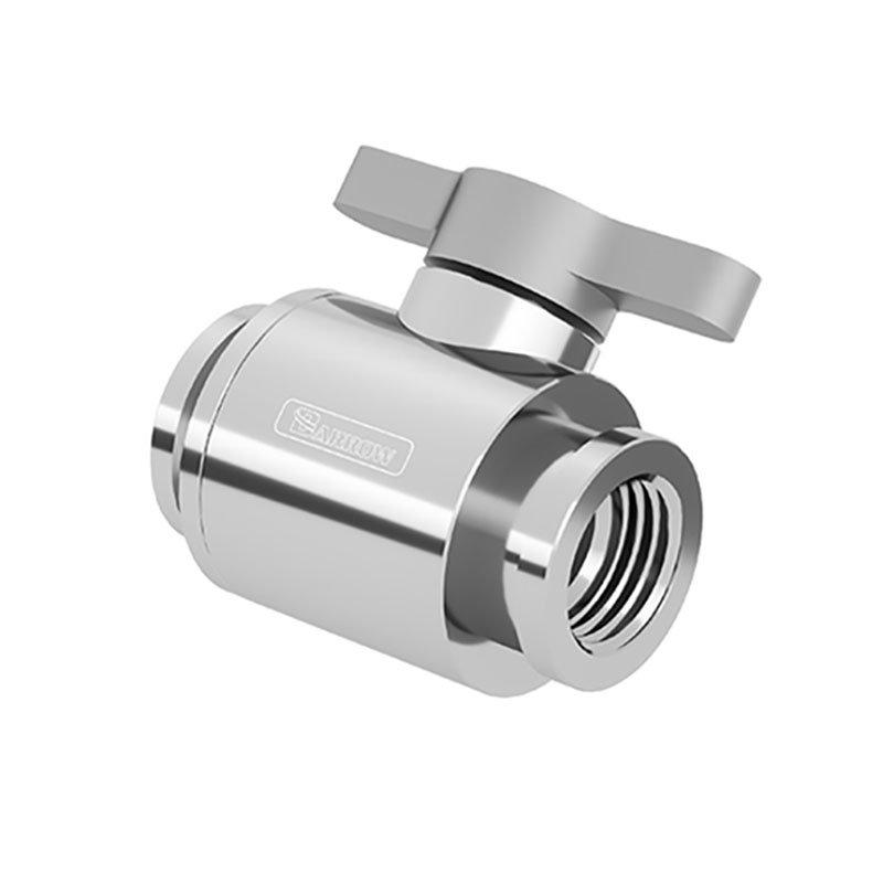 Barrow Ball Valve (10mm) G1/4 inches Kugelhahn, silver - silver