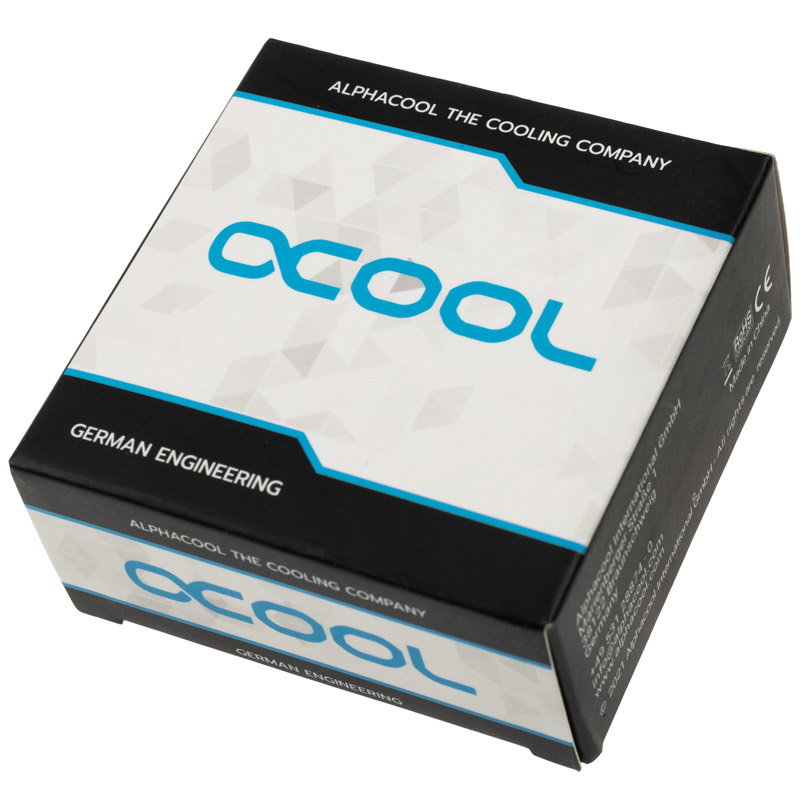 Alphacool Eiszapfen Winkeladapter 45 Grad doppel drehbar G1/4 AG auf G1/4 IG - chrome