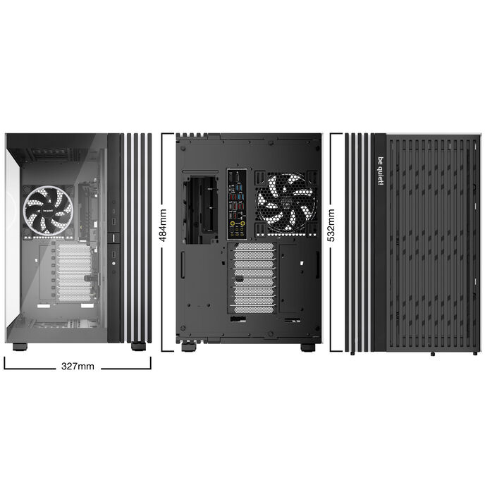 be quiet! Light Base 900 FX Big-Tower, Tempered Glass, ARGB - black