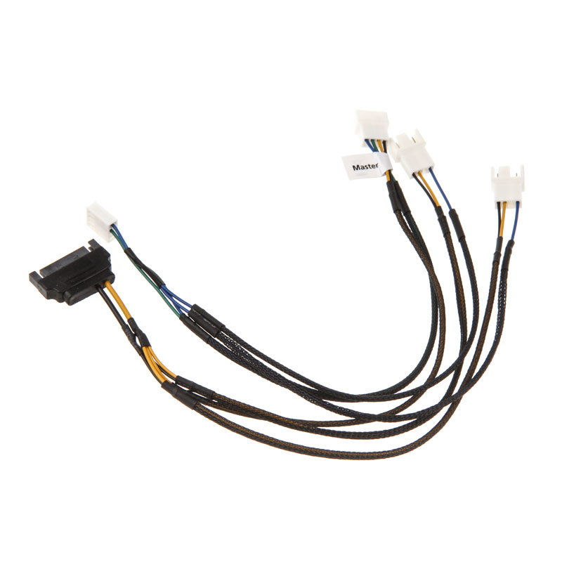 Akasa Flexa FP3S PWM Verteiler-cable (3 fan) - gesleevt, 30cm