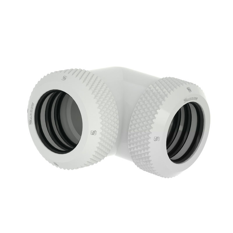Barrow Multi-Link Adapter 90 Grad 14mm AD auf 14mm AD Hardtube - white