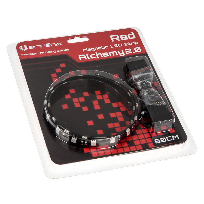 BitFenix Alchemy 2.0 Magnetic LED-Strip - 60cm, 30 LEDs, red