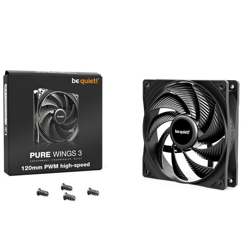 be quiet! fan Pure Wings 3 PWM fan - 120mm, High Speed