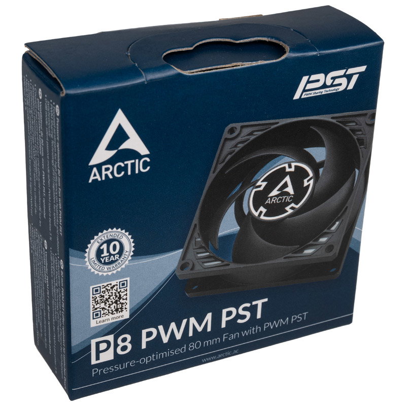 ARCTIC P8 PWM PST fan, black - 80 mm