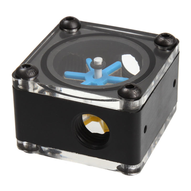 Alphacool Eisfluegel Durchflussanzeiger G1/4 eckig - Acetal