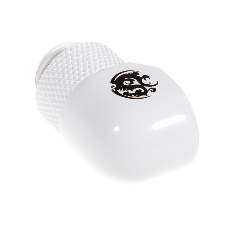 Bitspower Adapter 90 Grad G1/4 inches AG auf G1/4 inches IG - drehbar, white