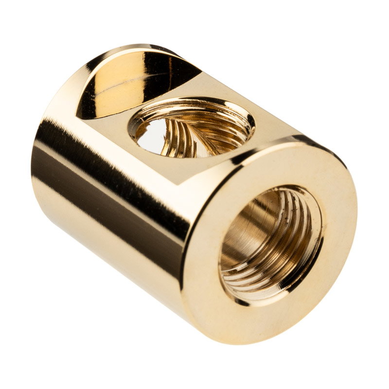 EK Water Blocks EK-Quantum Torque T- Splitter 3x G1/4 inches IG - gold