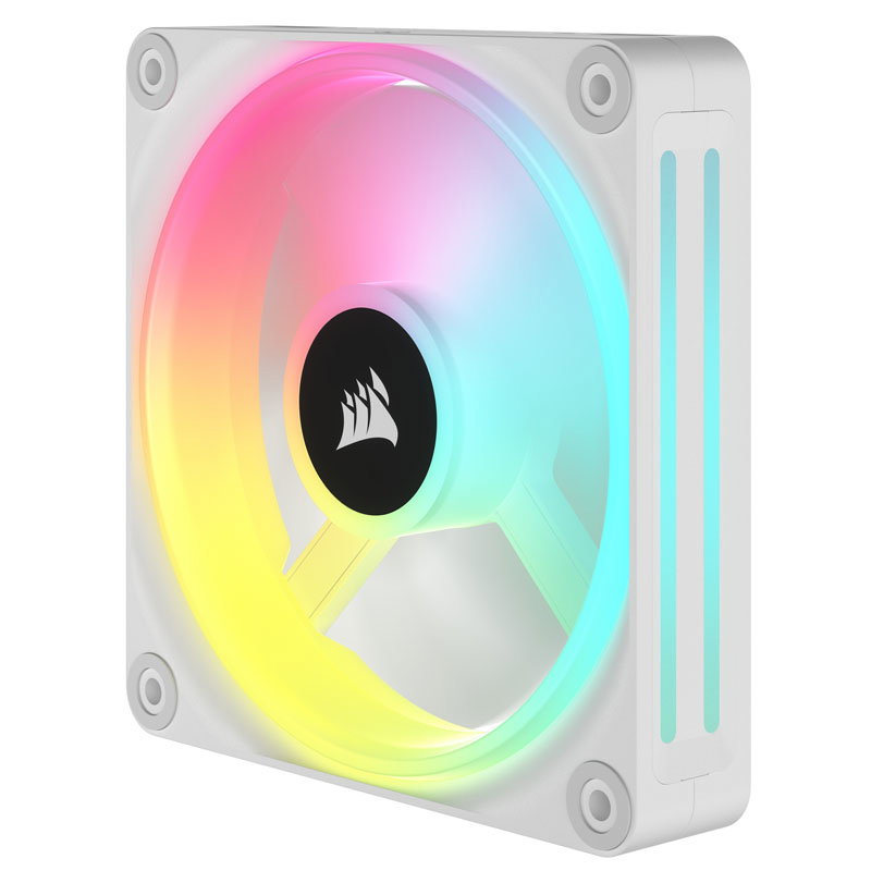 Corsair iCUE LINK QX120 RGB Series, PWM fan - 120mm, white