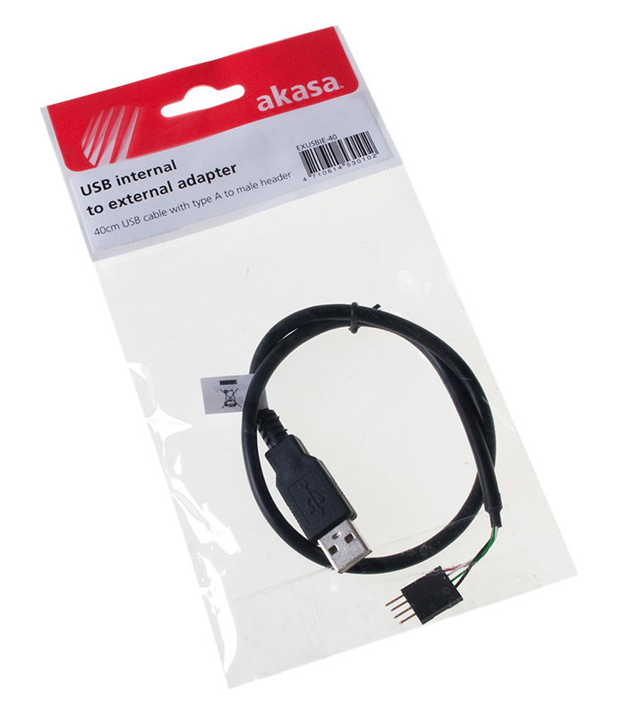 Akasa Externes zu Internes USB cable - 40 cm