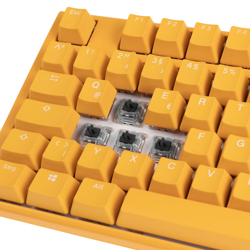 Ducky One 3 Yellow TKL Gaming keyboard, RGB LED - MX-Black
