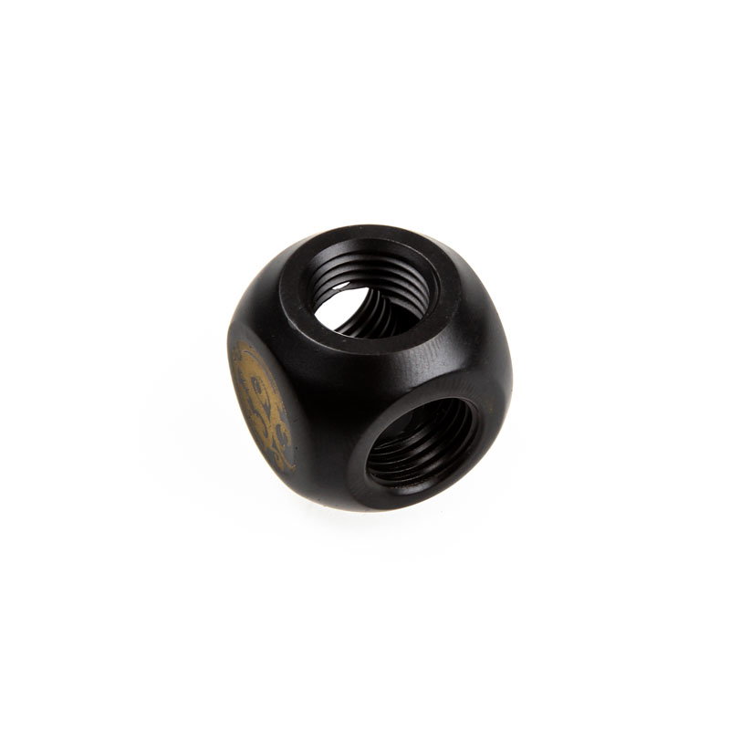 Bitspower Adapter T-Splitter 3x G1/4 inches IG - carbon black