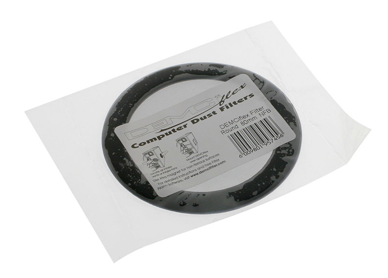 DEMCiflex Staubfilter 80mm, rund - black/black